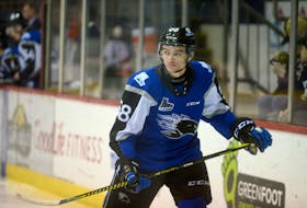 Charlie DesRoches is a defenceman with the Quebec Major Junior Hockey League's Saint John Sea Dogs.
