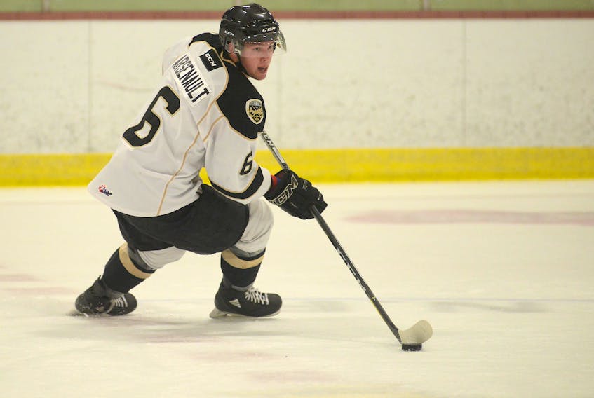 Zach Arsenault attended the Charlottetown Islanders' training camp this summer.