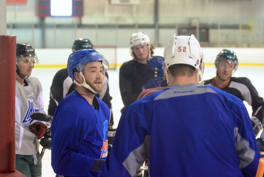 Former P.E.I. Rocket captain Josh Currie is preparing for his upcoming pro season. He skated Thursday with other Island-based pros and members of the UPEI Panthers men's hockey team in Pownal.