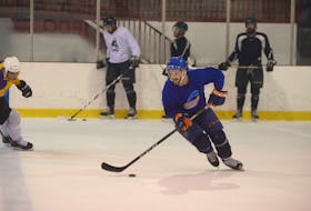 Former P.E.I. Rocket captain Josh Currie is preparing for his upcoming pro season. He skated Thursday with other Island-based pros and members of the UPEI Panthers men's hockey team in Pownal.