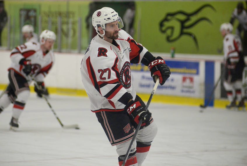 Morell's Stephen Anderson is in his fourth year with the UNB Varsity Reds men's hockey team.