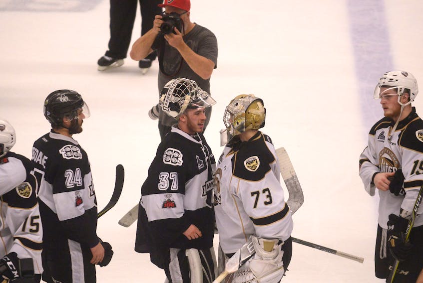 The Blainville-Boisbriand Armada hosted the Charlottetown Islanders for Game 7 of the QMJHL semifinal Tuesday in Boisbriand, Que.