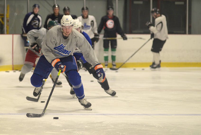 Ross Johnston is motivated to earn his spot with the New York Islanders as the on-ice component of training camp begins today. He skated with other Island pros, university and major junior players this summer in Pownal.