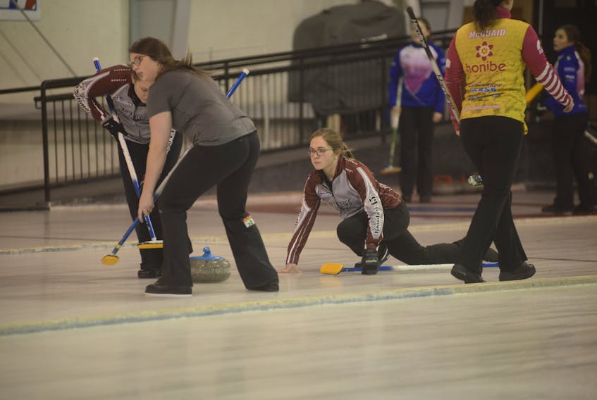 The P.E.I. Scotties Tournament of Hearts and the P.E.I. Tankard began Thursday at the Cornwall Curling Club.