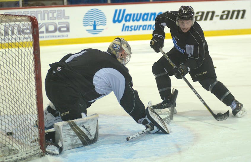 The Charlottetown Islanders practised Thursday at the Eastlink Centre in preparation for Friday's Game 4 with the Quebec Remparts.