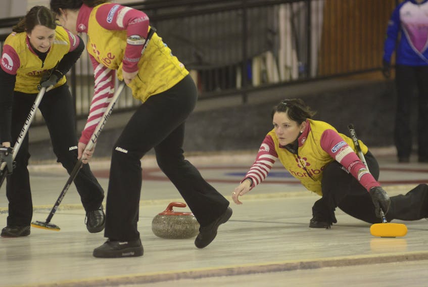 The P.E.I. Scotties Tournament of Hearts and the P.E.I. Tankard began Thursday at the Cornwall Curling Club.