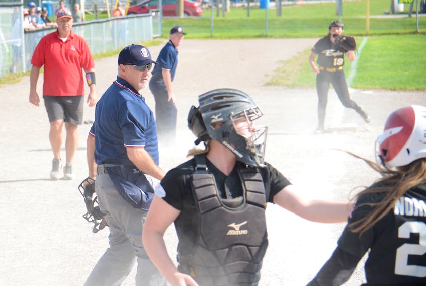 Michael French is a well-known softball umpire in Prince Edward Island.