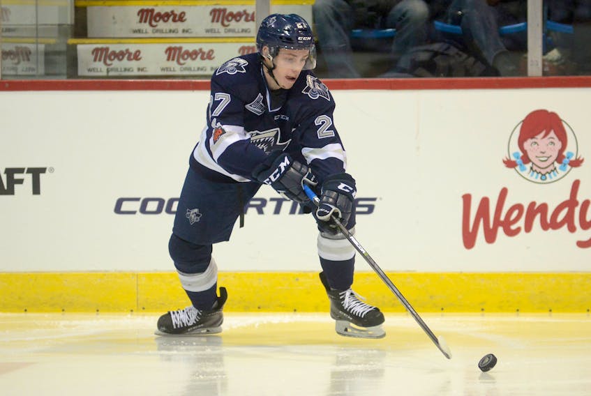 Carson MacKinnon is in his third season with the Rimouski Oceanic.