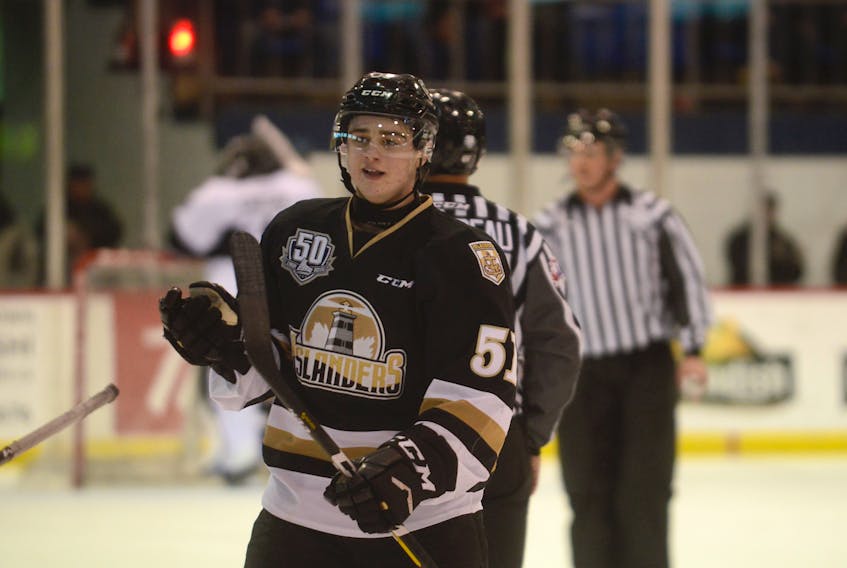 Lukas Cormier has just completed his first regular season in the Quebec Major Junior Hockey League with the Charlottetown Islanders.