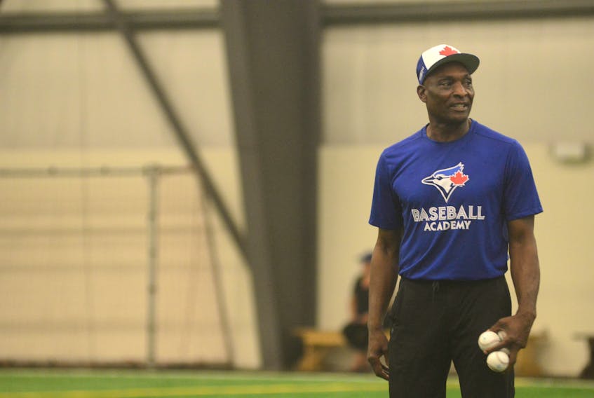 The Honda Super Camps, run by the Blue Jays Baseball Academy, arrived in Prince Edward Island on Thursday. The two-day camp was supposed to take place at Memorial Field, but the rain forced the activities into the Norton Diamond Soccer Complex in Stratford.