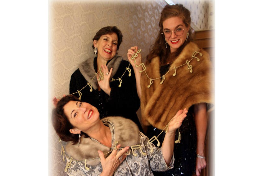 Kelley Mooney, left, Catherine O’Brien and Alison Kelly will perform “A Fascinating Ladies Christmas” on Sunday, Dec. 15,  2 p.m., at Kings Playhouse in Georgetown.