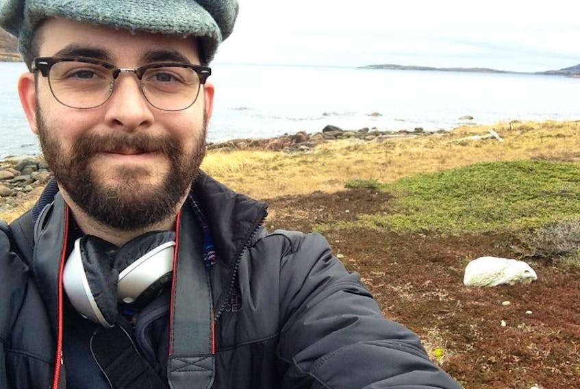A selfie Aiden Hartery took while on the Boney Shore trail in Red Bay. Throughout the beach you can walk up to various whale bones that have been laying there for about almost 500 years. 