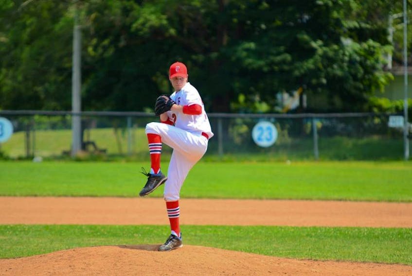 David Pilat pitched a no-hitter in the first game of the Acadia Axemen baseball club's season. - Submitted