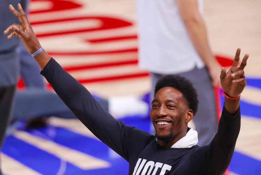 Bam Adebayo of the Miami Heat was back in the lineup for Game 4 on Tuesday night against the Los Angeles Lakers.