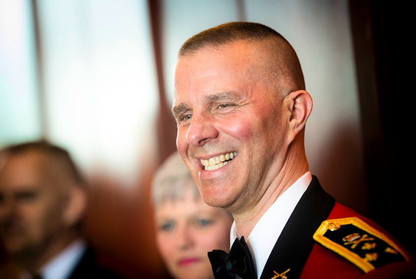 Lt.-Gen. Jean–Marc Lanthier is shown in this photo at a VIP reception during his role as Commander of the Canadian Army.