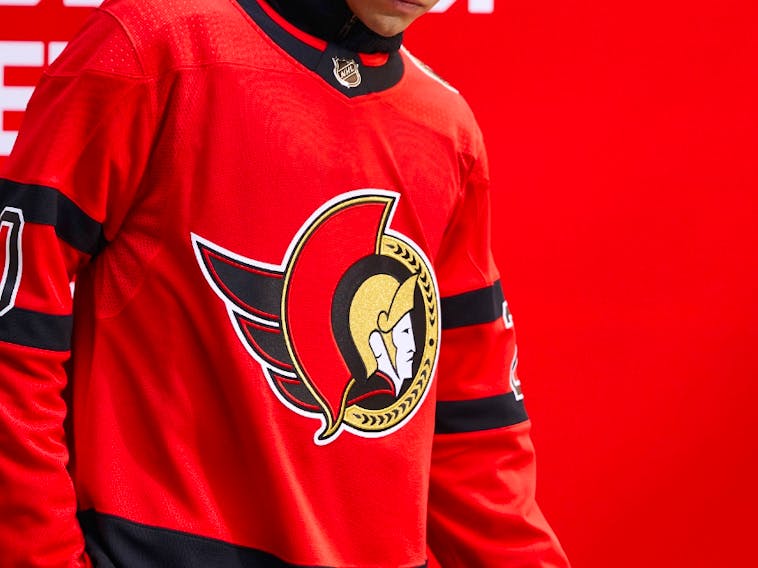 Red NHL Ottawa Senators Bodysuit