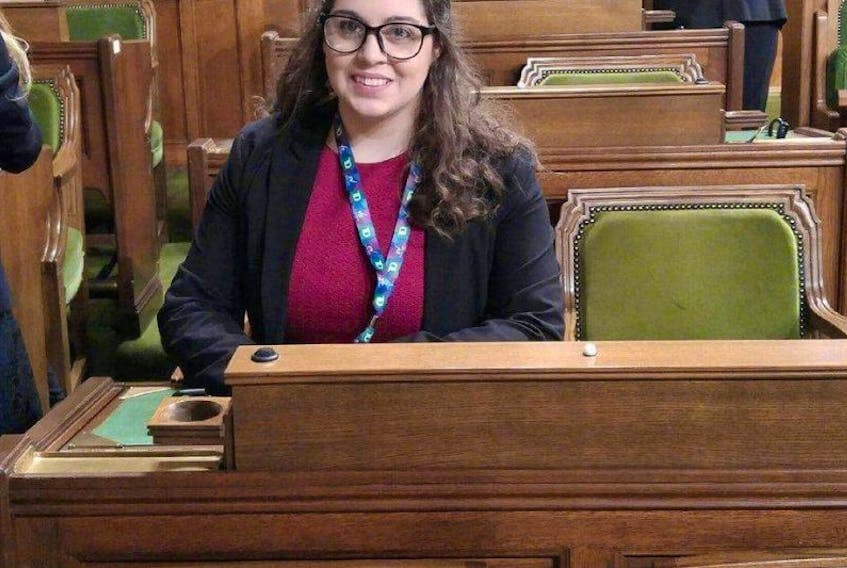 For today, Sabrina Andrews is taking the seat normally occupied in the House of Commons by her MP Scott Simms as part of the Daughters of the Vote initiative..