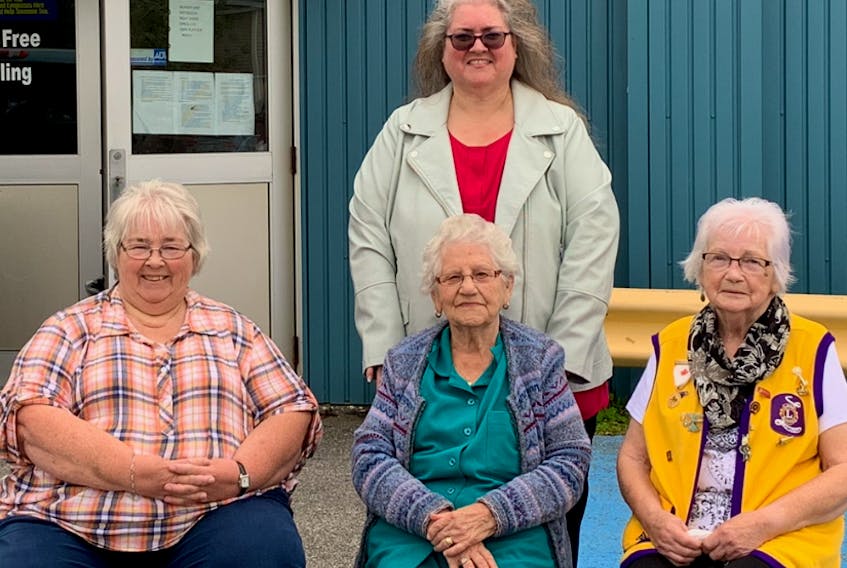 The Stephenville Lioness Club is dissolving after 67 years of service. Four of the club’s remaining members (seated, from left) Ada Shave, Mary Forsey and Minette Shave and Suzanne Cormier (standing) got together on recently for one of the club’s final functions. Missing from photo are Val Hulan and Marjorie Power. 