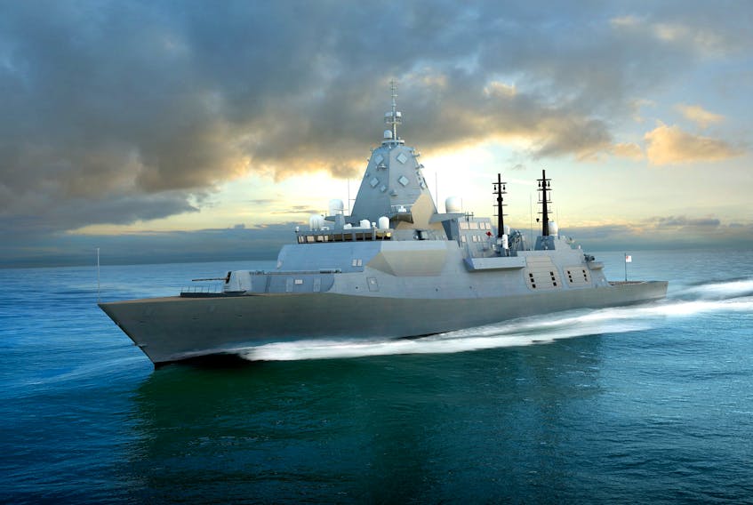 This digital rendering shows a Type 26 Global Combat Ship.