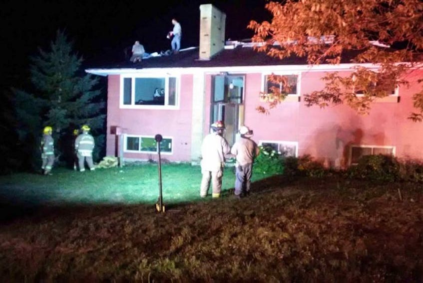 An attic fire on Alders Avenue in Hantsport was quickly extinguished Aug. 9, thanks in part to the quick thinking of the homeowner.