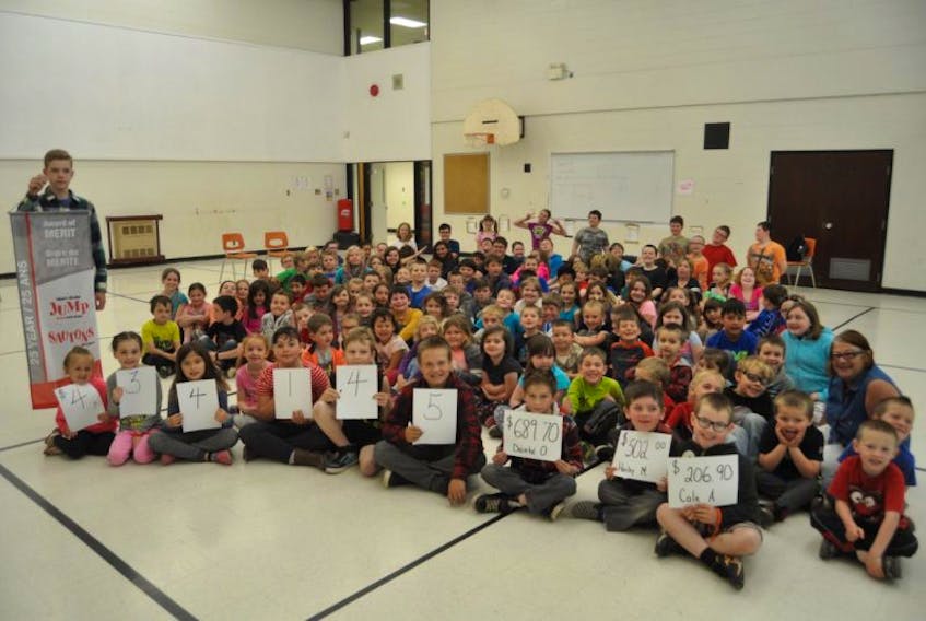 Parrsboro Regional Elementary School raised $4,341.45 for the heart and stroke foundation through the Jump Rope for Heart program this year, adding to a total of more than $80,000 during the past 25 years.