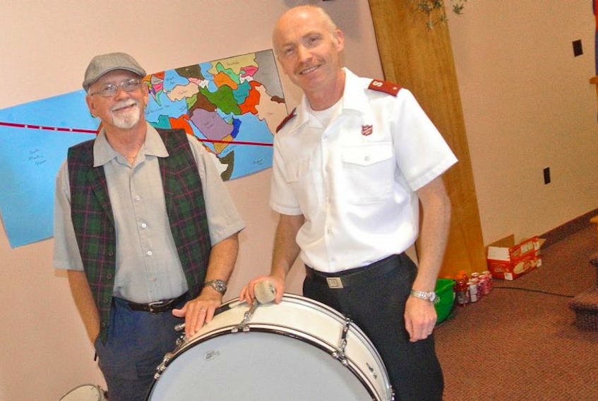 What started as a one-time concert is now an annual event. Jamie Black (left) and his Celtic roots musical group The Rollickers will perform June 19th in Springhill to support Lt. Stephen Toynton and the Salvation Army. 