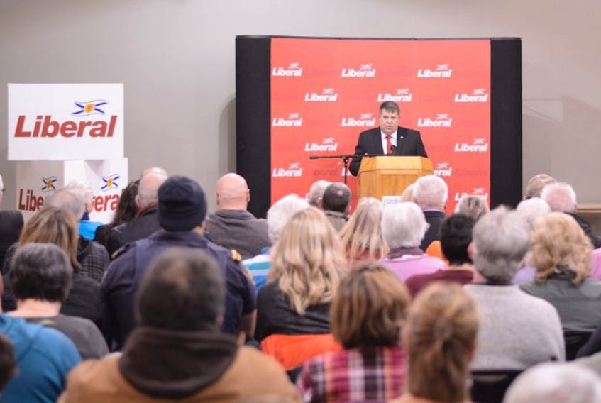 ['Scott Lockhart also spoke before ballots were cast to elect the Liberal nominee.']