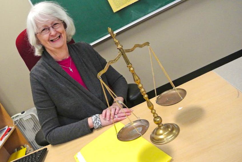 Nova Scotia Community College Paralegal Services instructor Gail Murphy says the scales of first-year entry into the program tip towards the Amherst campus this year. 