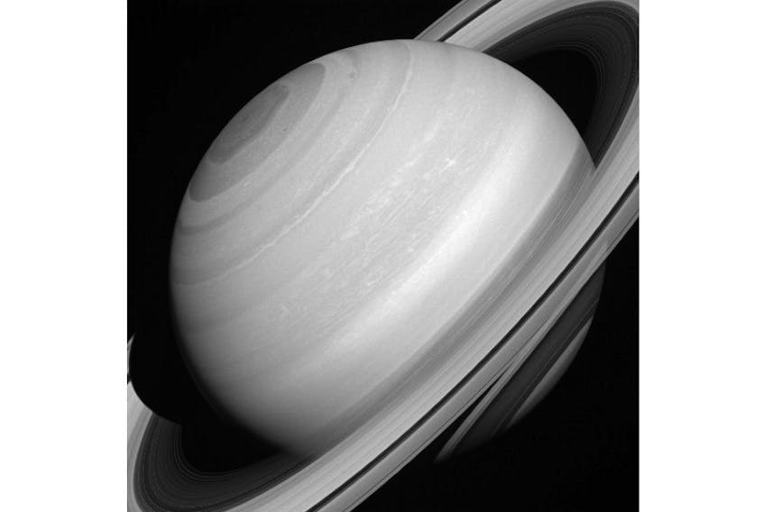 Although solid-looking in many images, Saturn's rings are actually translucent. In this picture, we can glimpse the shadow of the rings on the planet through (and below) the A and C rings themselves, towards the lower right-hand corner. The image was taken with the Cassini spacecraft wide-angle camera on Aug. 12, 2014 at a distance of approximately 2.3 million kilometers from Saturn.