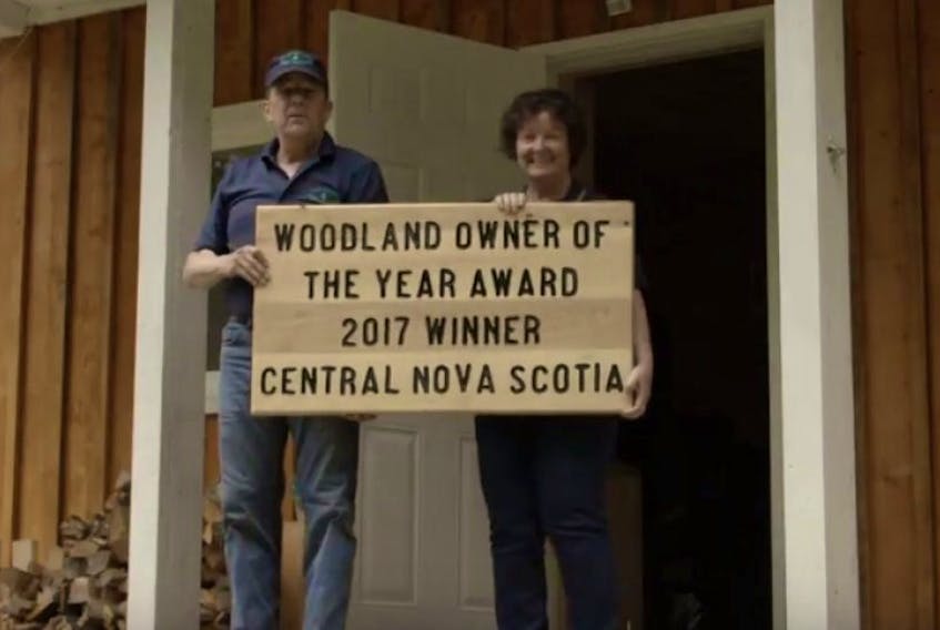 Peter and Pat Spicer, Nova Scotia's 2017 Woodlot Owners of the Year. 