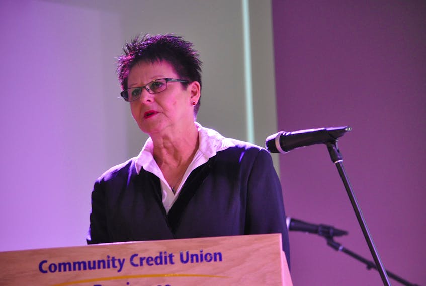 The National Day of Remembrance and Action on Violence Against Women was recognized with a lunchtime event at the Community Credit Union Business Innovation Centre in Amherst on Wednesday, Dec. 6, with Marie Sack as guest speaker.