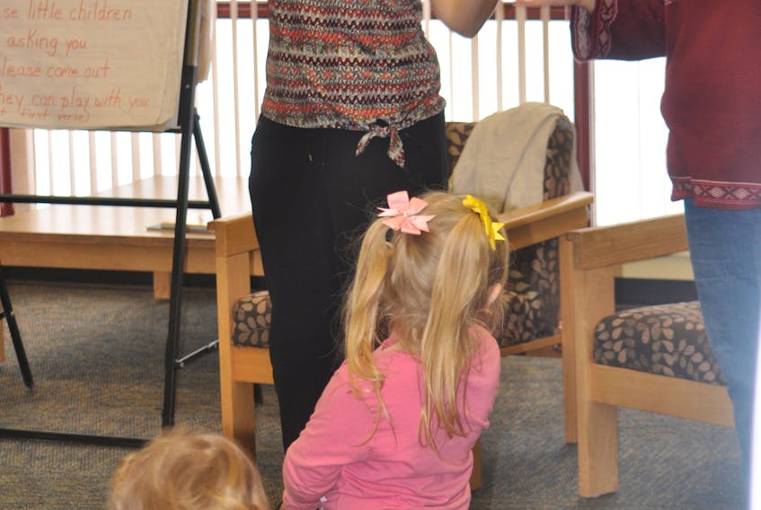 Cumberland Public Libraries has welcomed Fiona Watson as its new youth librarian. She began her duties earlier this month, and joined Maggie’s Place for a story and singing program on Wednesday.