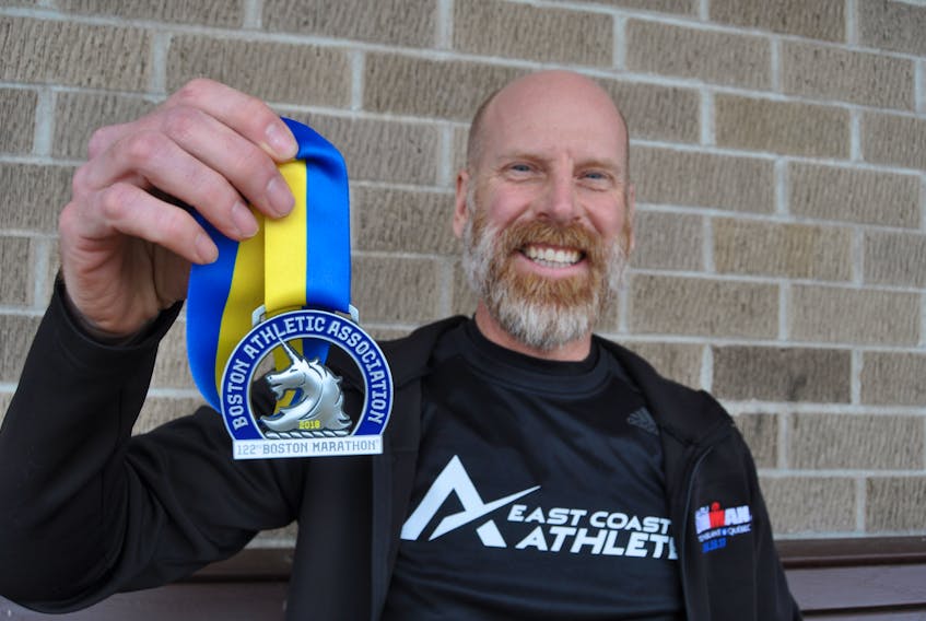 Sheldon Morris of Springhill completed his fifth Boston Marathon on Monday, April 16, with a time of 3:17:10.