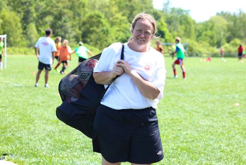 <p>Former Acadia soccer keeper Angela Morrison, after both playing professional soccer overseas and coaching at the D-1 level in the U.S., has spent the past five years (other than a maternity leave) as Technical Director and Director of Coaching and Player Development for the Valley District Soccer Association. (John DeCoste)</p>