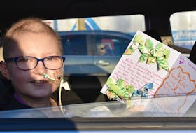 After 230 days in hospital for cancer treatments, Karissa Bezanson had a homecoming surprise waiting for her in Aylesford when the car the 15-year-old was travelling in went down Victoria Road en route to her grandparents’ house on Jan. 25.  