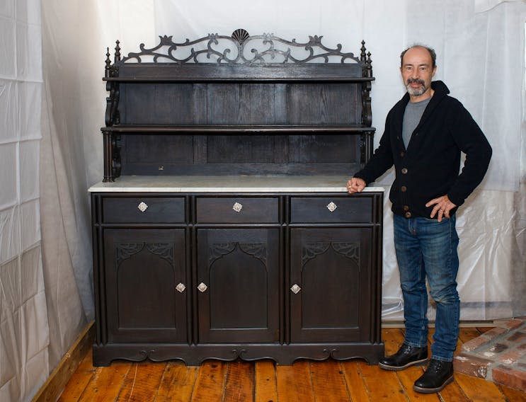 Shelburne-area antique collector Brian Doucette has spent more than 3,000 hours researching the history of an antique hutch that may have once belonged to Franklin and Eleanor Roosevelt.