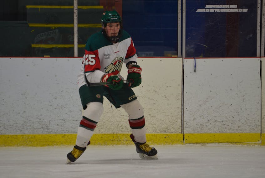 Forward Donovan Arsenault recorded four points to lead the Kensington Wild to a 6-1 road win over the Cape Breton West Islanders on Friday night in an interlocking game with the Nova Scotia Major Midget Hockey League. The Wild returns to action in the New Brunswick/Prince Edward Island Major Midget Hockey League on Saturday against the Charlottetown Knights. Game time in Kensington is 7:30 p.m.