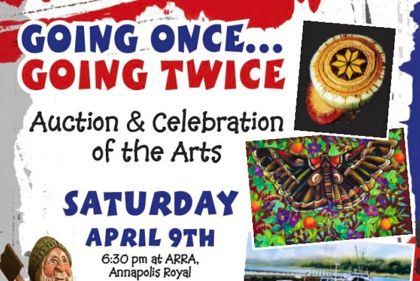 Annapolis Region Community Arts Council's annual Auction and Celebration of the Arts fundraiser is set to go at ARRA Saturday, April 9 starting a 6:30 p.m.