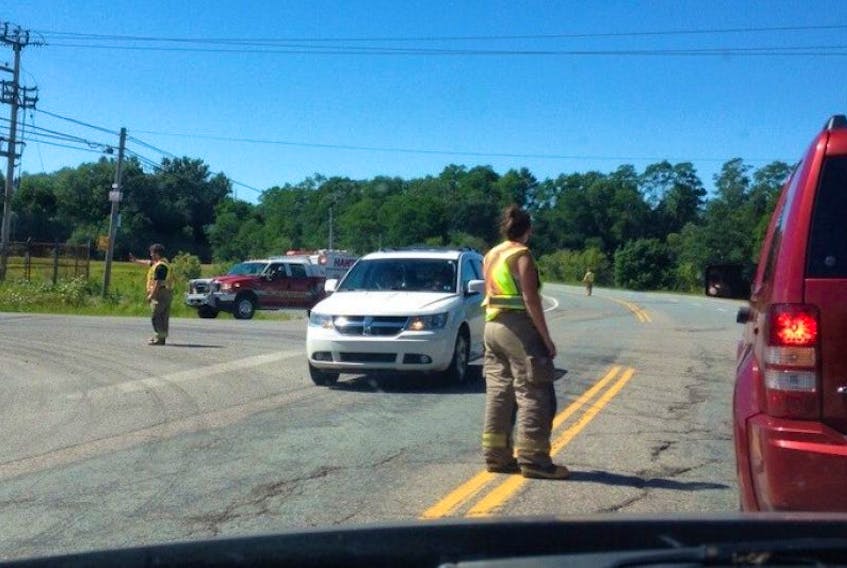 RCMP have blocked off access to Highway 101 between Windsor (Exit 6) and Hantsport (Exit 8) as they investigate a crash that resulted in a fatality Aug. 7.