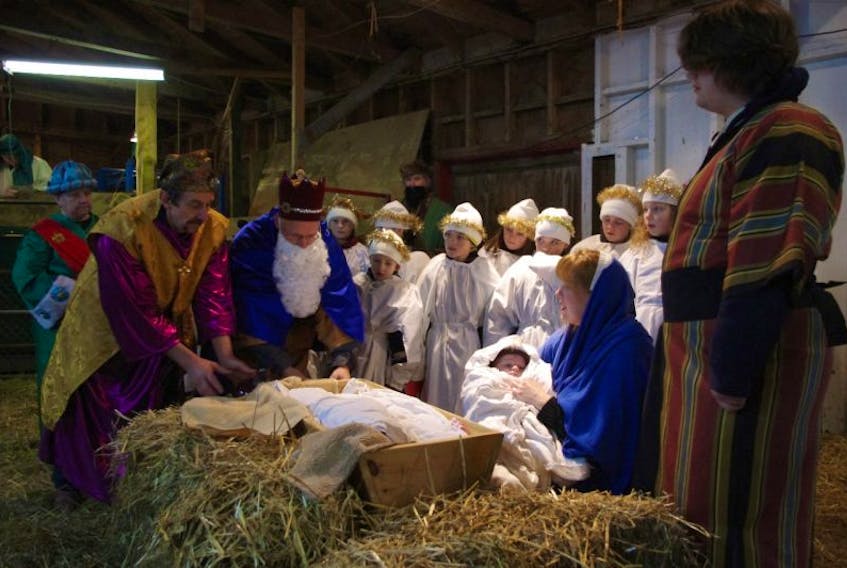 Lawrencetown’s Living Nativity is held every second year at the Annapolis Valley Exhibition Grounds. This year it is set for Dec. 18 at 6:30 p.m. Dress warmly is good advice from organizers, although there will be blankets handed out to those who need them.