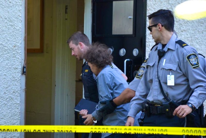 Jeffrey Luke Gregory was brought to Annapolis Royal provincial court in custody July 14. He faces charges of attempted murder and arson related to a July 4 fire in Hillsburn. Judge Timothy Landry remanded Gregory into custody for a 30-day psychiatric assessment. He will be back in court Aug. 11 in Digby.