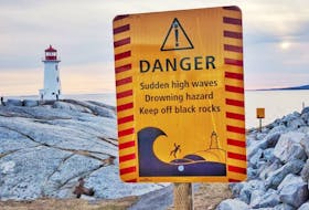New warning signs were recently posted at Peggy's Cove