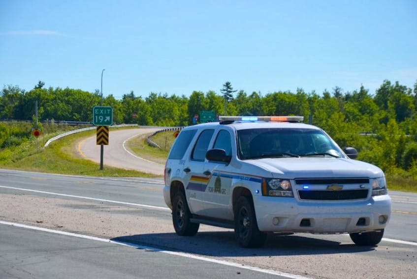 An RCMP cruiser was involved in a crash on Highway 101 at Exit 19 near Lawrencetown this morning. Cpl. Jennifer Clarke confirmed the RCMP car’s involvement and that there were no significant injuries. The other vehicle is a smaller red car. 