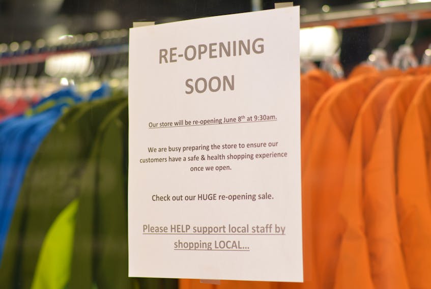 The Avalon Mall has been open these past months, but most stores were shuttered.  BARB SWEET/THE TELEGRAM