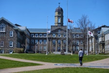 A man walks through the quiet Dalhousie campus on Monday, May 11, 2020. Universities in Atlantic Canada are optimistic about reopening for the fall semester -- if they get the OK from public health officials.
Ryan Taplin - The Chronicle Herald
