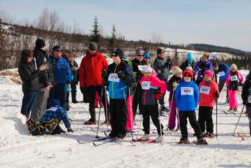 A  2.5 km for young skiers, snowshoers and parents or anybody who may want a shorter event, now in it's second year, proves popular.