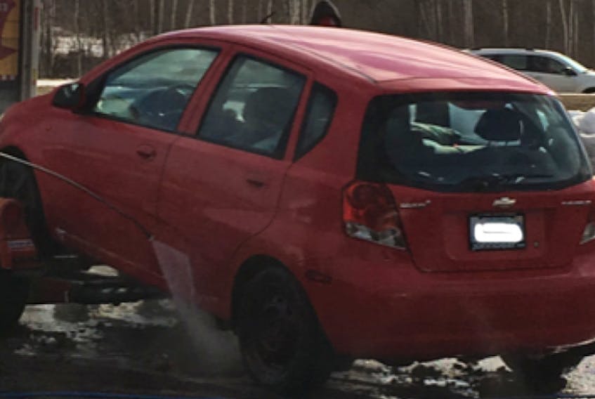 Perry Shantz, 50, of Charlottetown was last seen May 4 driving a red Chevrolet Aveo similar to this one. The car has P.E.I. licence plate FM6.