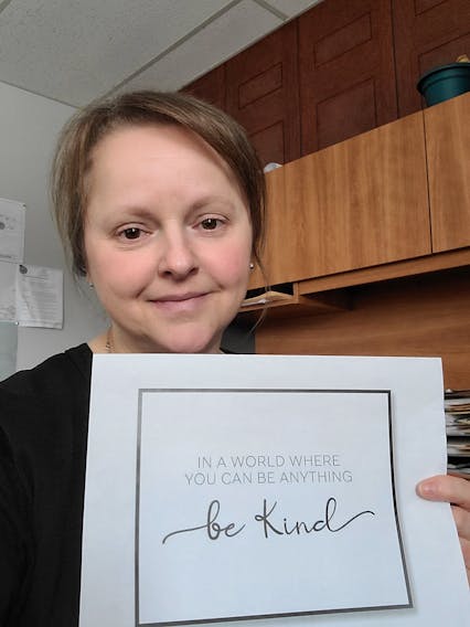 The Town of Baie Verte is holding Random Acts of Kindness Week and is encouraging residents to be kind to each other. Baie Verte chief administrative officer Amanda Humby says a simple gesture can go a long way with someone. Contributed photo