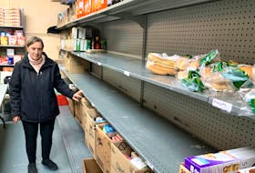 Madonna Galway, president of the Northeast Avalon Food Bank, said there are some empty shelves at the organization’s building, in the basement of the Holy Trinity Parish Hall in Torbay. She hopes as Christmas gets near, more people will donate cash and gift certificates. See story on page A5. — ROSIE MULLALEY/The Telegram