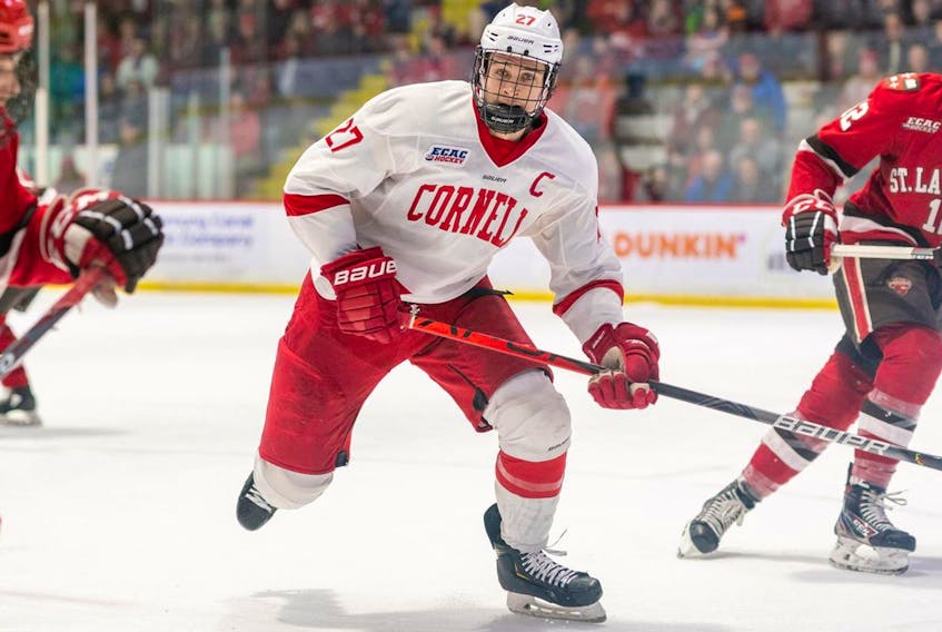 Halifax's Morgan Barron was a finalist for the Hobey Baker award for the top player in NCAA hockey this year. (CORNELL UNIVERSITY)